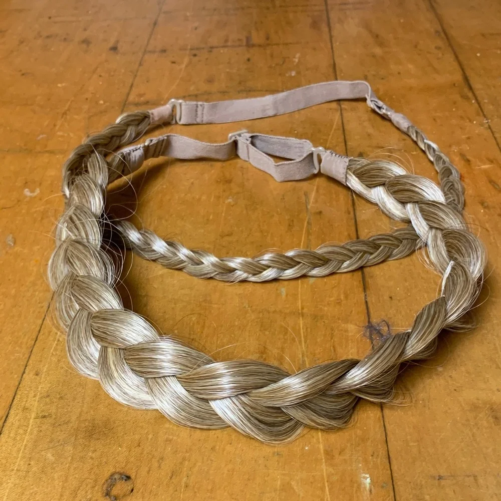 2pc dirty blonde Braided Hair Headbands - Picture 1 of 8